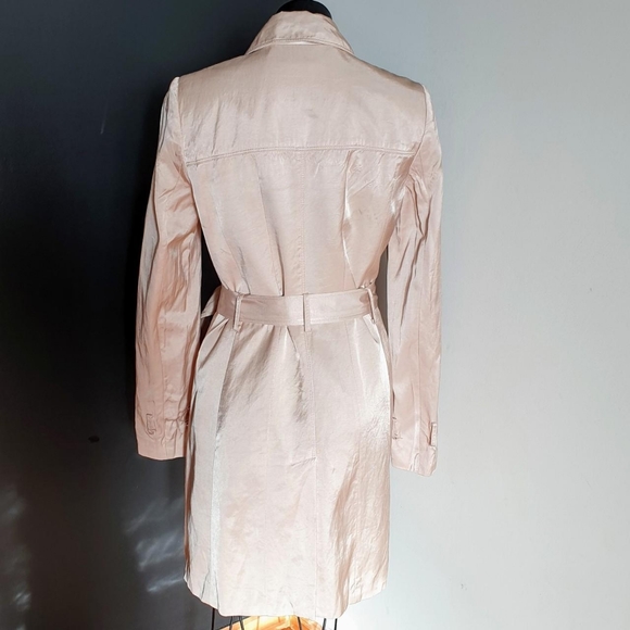 Women's size 12 'FOREVER NEW' Gorgeous champagne double breasted coat - EUC - Picture 3 of 4